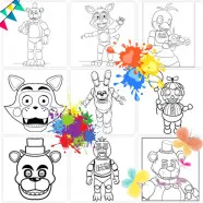 PG Coloring FNAF